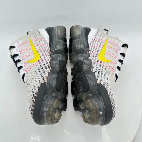 Nike Air VaporMax Flyknit 3 Youth Size 5.5Y Women 7 BQ5238-102 White Yellow Shoe - Picture 7 of 11